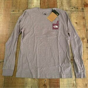 The North Face minimal purple Heather ski graphic ls shirt women’s small